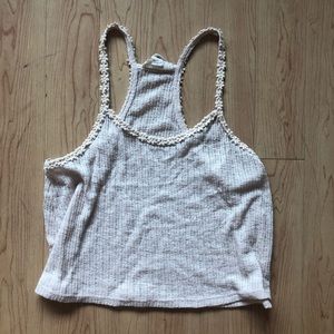 Flower Cream knit forever 21 tank